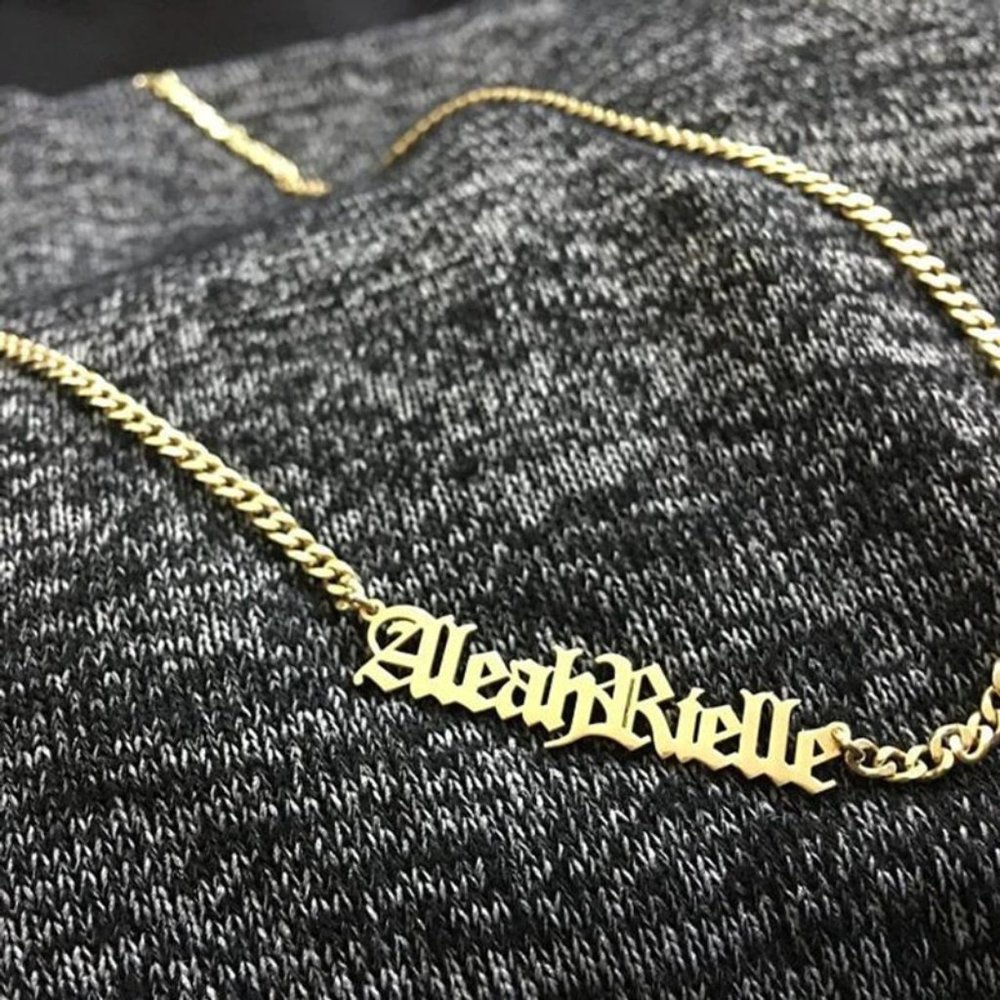 Personalized Letter Gold Custom Necklaces N005